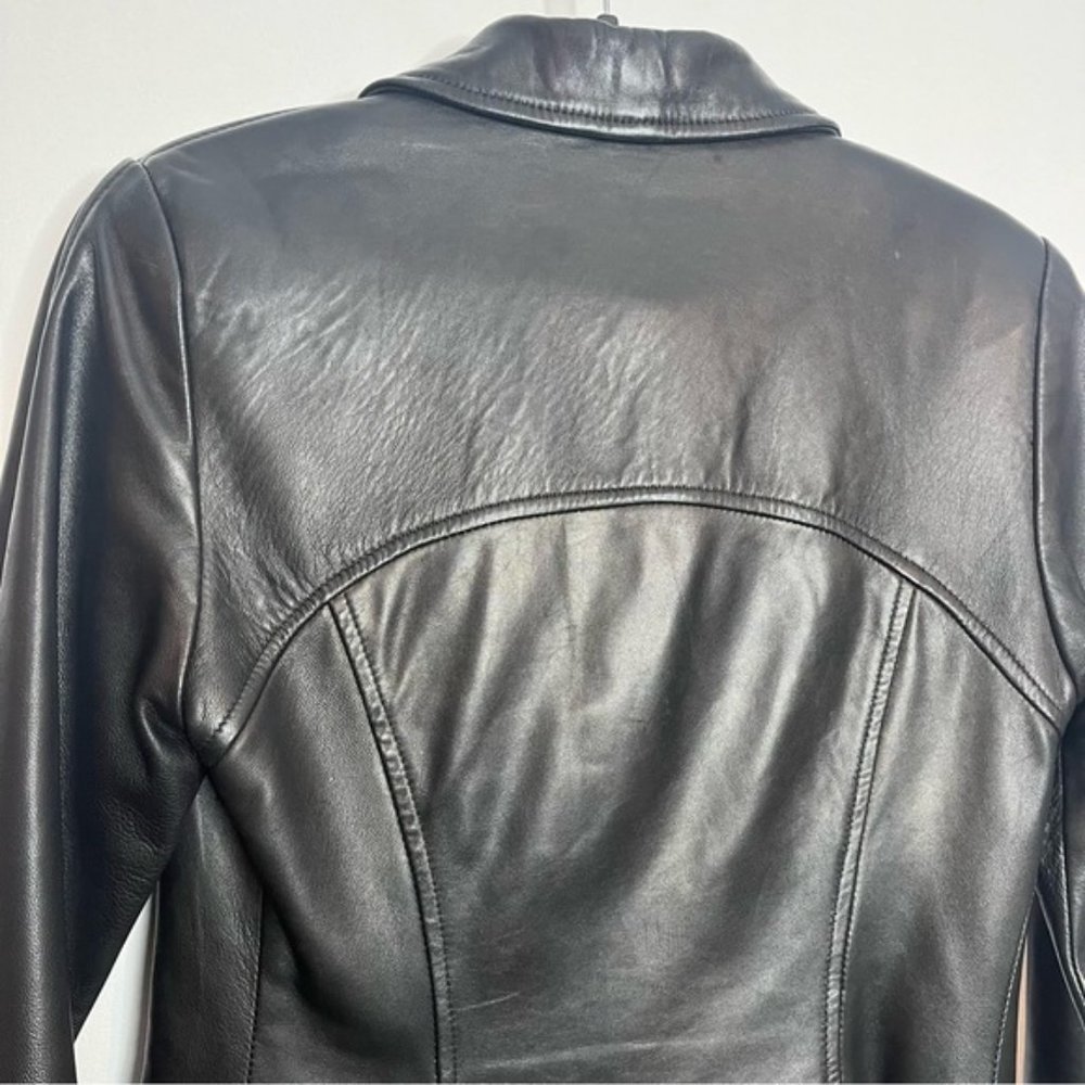 Danier Black Leather Jacket - Picture 8 of 16